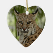 Rotluchs-Weihnachtsverzierung Keramikornament (Rechts)