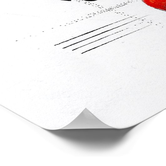 Rotmagiertinte Poster (Ecke)