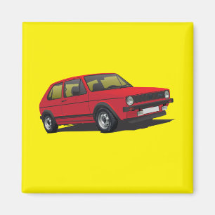 Rotmagnet VDUB Golfs GTI MK1 Magnet