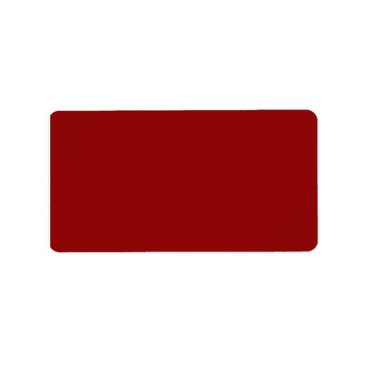 Rotmaroon Adressaufkleber (Vorne)