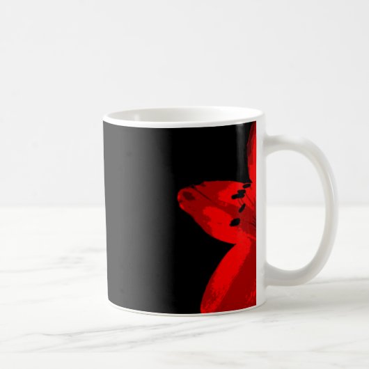 Rotmaryllis duo kaffeetasse (Rechts)
