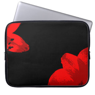 Rotmaryllis duo laptopschutzhülle