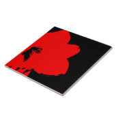 Rotmaryllis Fliese (Seite)