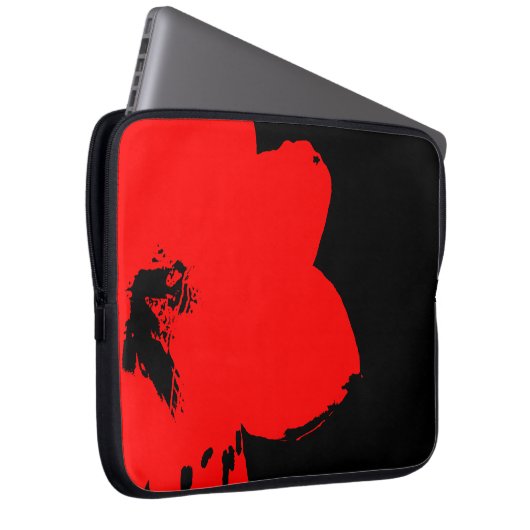 Rotmaryllis Laptopschutzhülle (Vorne Rechts)