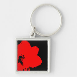 Rotmaryllis Schlüsselanhänger