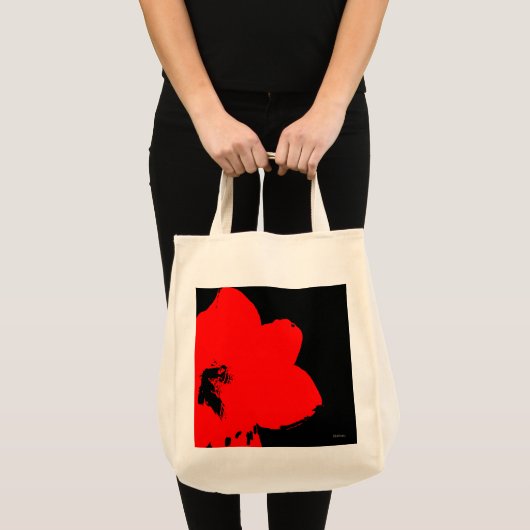 Rotmaryllis Tragetasche (Vorderseite (Produkt))