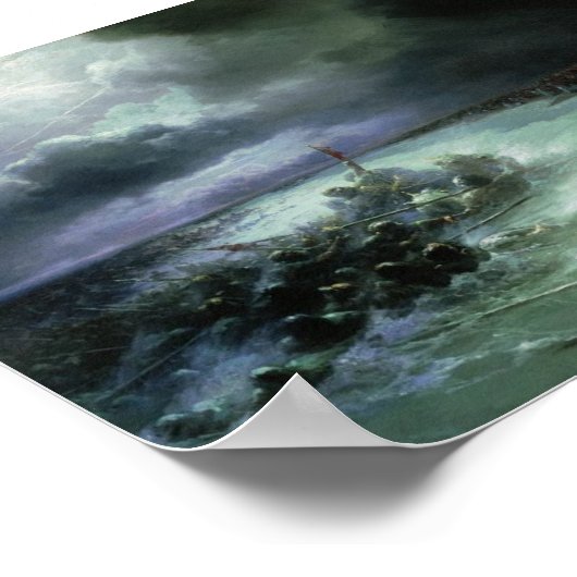 Rotmeerkopfer (Aivasovsky) Poster (Ecke)