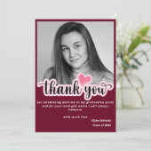 Rotmodernes Foto Abschluss fett einfache Typografi (Stehend Vorderseite)