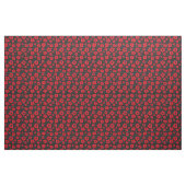 Rotmohn und Polka-Dot-Muster Stoff (Yard (91,4 cm))