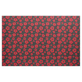 Rotmohn und Polka-Dot-Muster Stoff (Fat Quarter (45,7 x 55,9 cm))