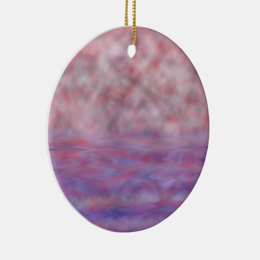 Rotmondblau Keramikornament (Rechts)