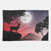 Rotmondhirsch Geschirrtuch (Horizontal)