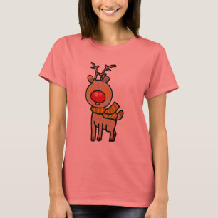 Rotnasiges Ren T-Shirt