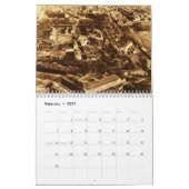 Rotogravures France Sepia Paris 1920s Historical Kalender (Feb 2027)