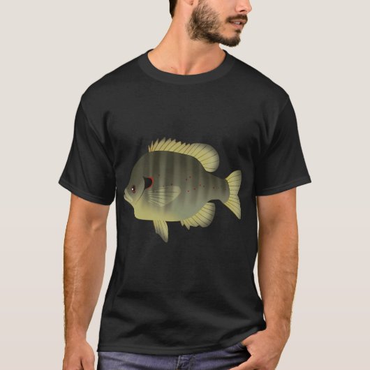 Rotohren-Sonnenbarsch (L. microlophus) T-Shirt (Vorderseite)