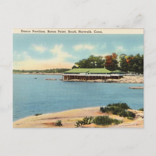 Roton Point, Norwalk, Connecticut Postkarte (Vorderseite)
