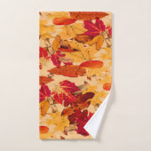 Rotorange Gelbe Herbstblätter Badetücher Badhandtuch Set (Handtuch)