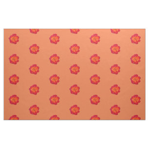 Rotorange Rose Stoff