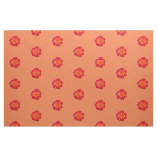 Rotorange Rose Stoff (Fat Quarter (45,7 x 55,9 cm))
