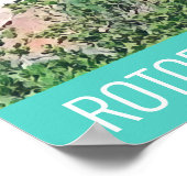 Rotorua heiße Quellen Neuseeland Reiseprint Poster (Ecke)