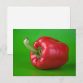 Rotpaprika Postkarte (Vorne/Hinten)