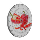 Rotpfeffer Dartscheibe (Vorderseite Links)