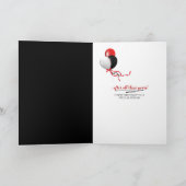 Rotpfeffer-Kerze Geburtstag zum Älterwerden Karte (Innenseite)