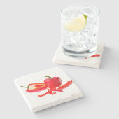 Rotpfeffer Steinuntersetzer (Seitenansicht)