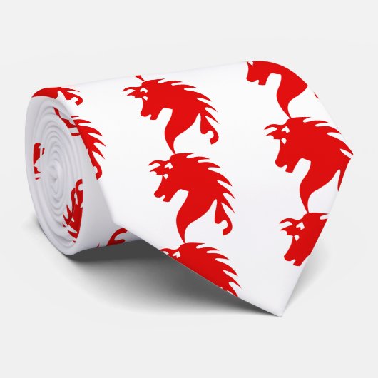 Rotpferd-Squadron Krawatte (Gerollt)