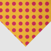 Rotpolka-Punkte auf Gelb Seidenpapier (Ausschnitt)