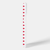 Rotpolka-Punktmuster Case-Mate iPhone Hülle (Rückseite / Rechts)