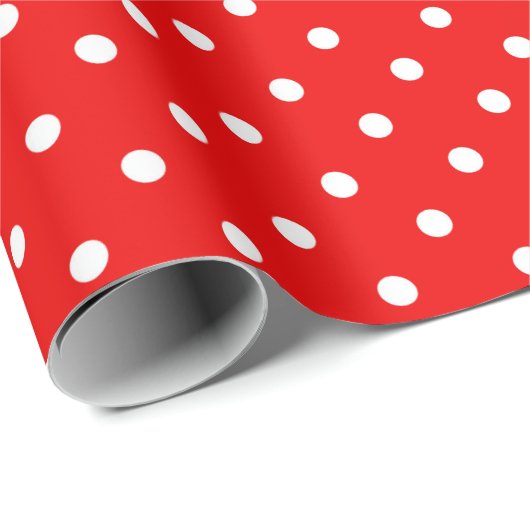 Rotpolster Geschenkpapier (Rolleneckpunkt)