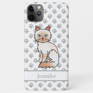 Rotpunkt Birma / Ragdoll Süße Katze & Name Case-Mate iPhone Hülle