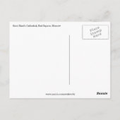 Rotquadrat Postkarte (Rückseite)