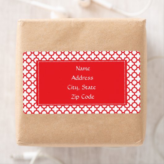 Rotquatrefolienmuster (Insitu)