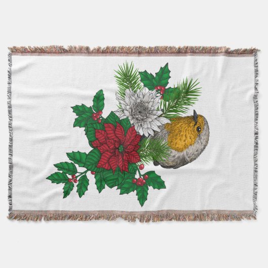 Rotrobin auf Christhmas Dekoration Decke (Vorderseite)