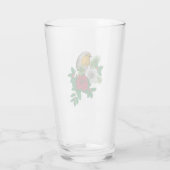 Rotrobin auf Christhmas Dekoration Glas (Rückseite)