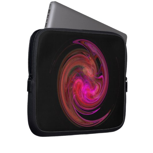 Rotrosa Licht Vortex Laptopschutzhülle (Vorne Rechts)