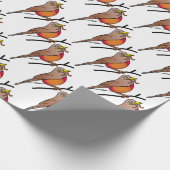 Rotrotkehlchen Geschenkpapier (Ecke)
