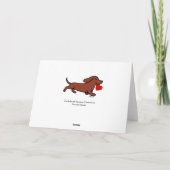 Rotsamer Muttertag der Dackel Karte (Rückseite)