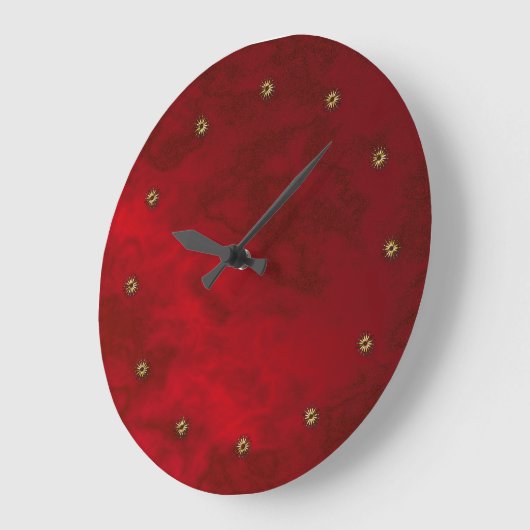 Rotsamt Große Wanduhr (Winkel)