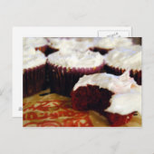 RotSamt-Kuchen Postkarte (Vorne/Hinten)