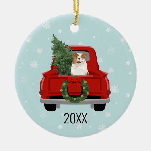 Rotschäfer Keramik Ornament (Vorne)