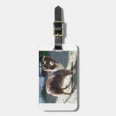 Rotschäfer-Liebe Gepäckanhänger (Vorderseite vertikal)