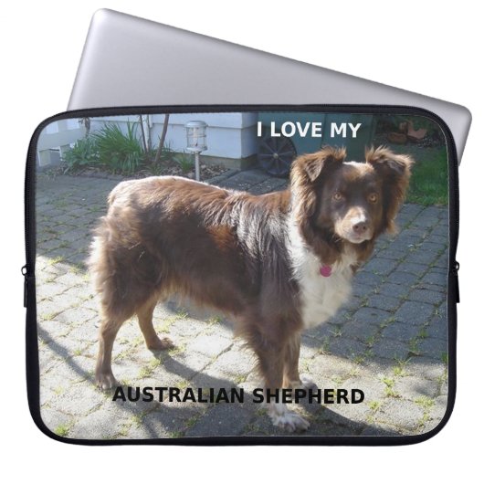 Rotschäfer-Liebe Laptopschutzhülle (Vorderseite)