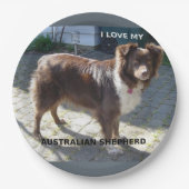 Rotschäfer-Liebe Pappteller (Vorderseite)