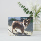 Rotschäfer-Liebe Postkarte (Stehend Vorderseite)