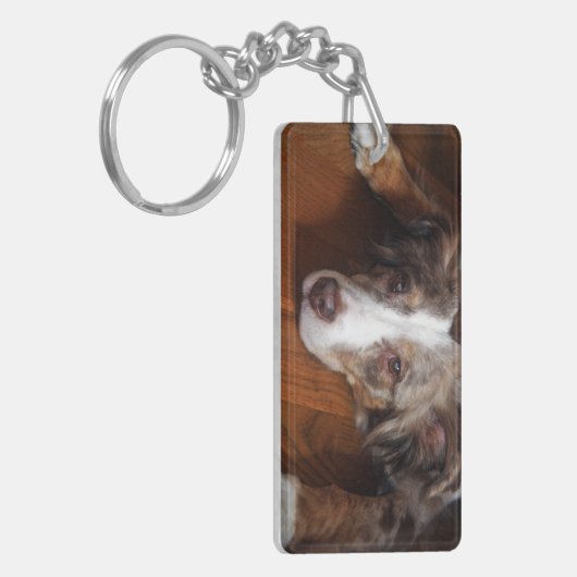 Rotschäfer Schlüsselanhänger (Vorderseite links)