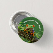 Rotschaumfrosch Button (Vorne & Hinten)