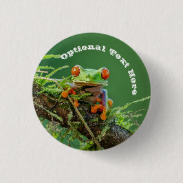 Rotschaumfrosch Button